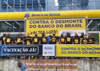 Funcionários do Banco do Brasil fazem paralisação Nacional nesta sexta-feira