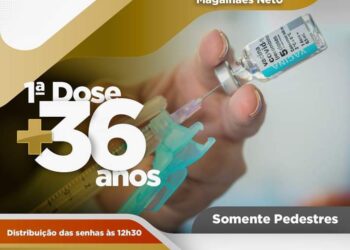 Madre de Deus : vacinou mais da metade da população adulta