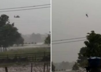 Helicóptero do Exército cai em fazenda no interior de Manaus