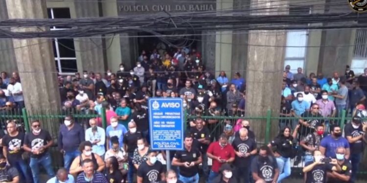 Policiais Civis da Bahia anunciam paralisação geral de três dias a partir de 25 de março