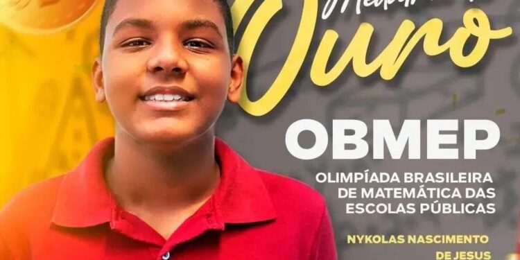 Madre de Deus: Aluno de 13 anos fica entre os melhores do Brasil nas Olimpíada de Matemática