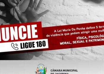 Após vereador agredir servidora, Câmara de Jacobina divulga campanha de combate à violência contra mulher