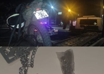 Madre de Deus:  Homem é preso na entrada da cidade com  uma moto roubada e drogas