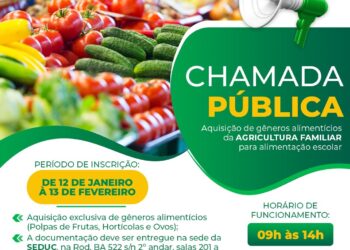 Candeias: Prefeitura abre chamamento público para aquisição de gêneros alimentícios