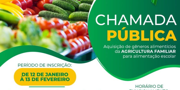 Candeias: Prefeitura abre chamamento público para aquisição de gêneros alimentícios