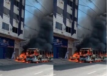 Criança de 4 anos morre com 90% do corpo queimado em ônibus incendiado