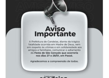 Prefeito de Candeias cancela Festa de São Gonçalo por causa da tragédia em Madre de Deus
