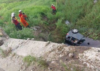 Duas pessoas morrem após carro cair de ponte e ficar parcialmente submerso em rio na Bahia
