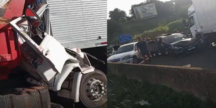 Acidente grave na BR 324 deixa pessoas feridas