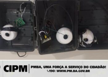 Madre de Deus: Polícia identifica câmeras de videomonitoramento clandestinas em postes da cidade