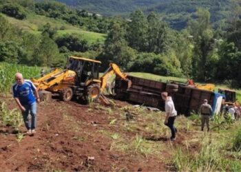 Tragédia: Ônibus com estudantes da UFSM tomba em ribanceira e deixa 7 mortos e mais de 20 feridos