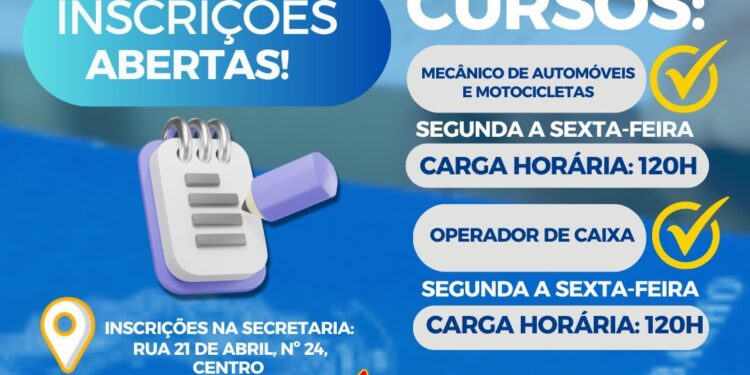 Candeias: Prefeitura abre inscrições em cursos de qualificação para jovens e adultos.