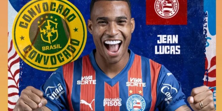 Jean Lucas, do Bahia, é convocado para a seleção Brasileira