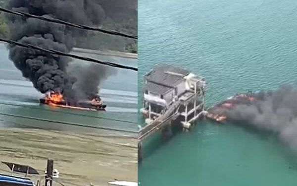 Madre de Deus: Incêndio em balsa deixa três pessoas feridas