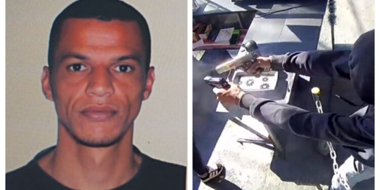 Polícia procura por homem que atirou contra a ex com duas armas na mão