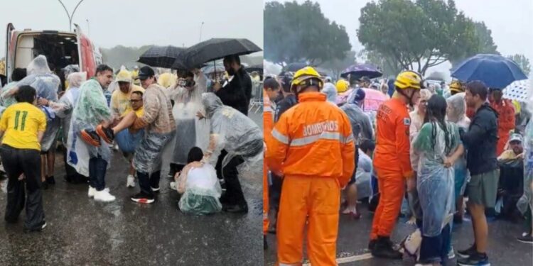 Caminhada de Nikolas: 72 feridos e oito em estado grave após queda de raio em ato no DF