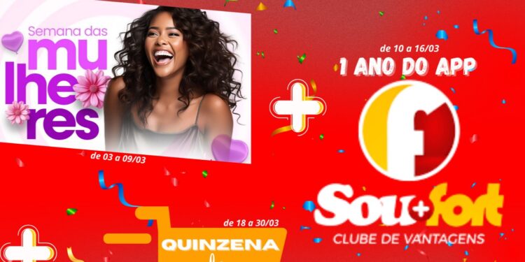 A Rede Fort Supermercados irá sortear vale compras de R$400 reais e combos de beleza  neste mês de março