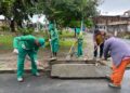 Candeias: Técnicos da Defesa Civil e SEMAN atendem chamados de moradores após forte chuva