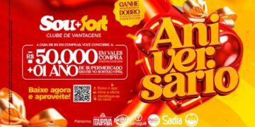 A Rede Fort está sorteando R$50 mil em vales compras e mais 1 ano de supermercado de graça
