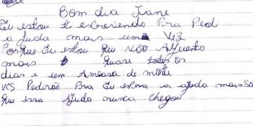 Mulher é resgatada de cárcere após enviar bilhete para escola do filho